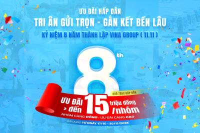 Vinagroup Triển Khai Ưu Đãi Lớn "Tri Ân Gửi Trọn - Gắn Kết Bền Lâu"